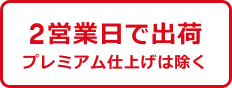 2営業日で出荷 プレミアム仕上げは除く